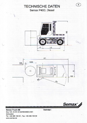 Teleskopické manipulátory Semax P 40 L-D