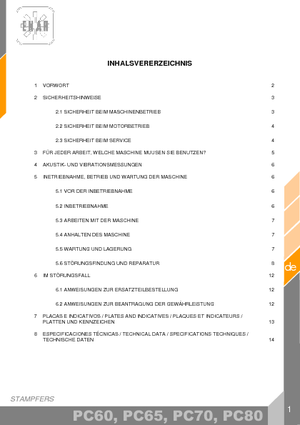 Vibrační pěchy naftové a benzínové Enar PC 85 YD