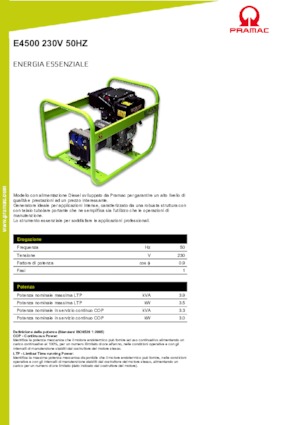 Naftové elektrocentrály PRAMAC Lifter E 4500 SYH
