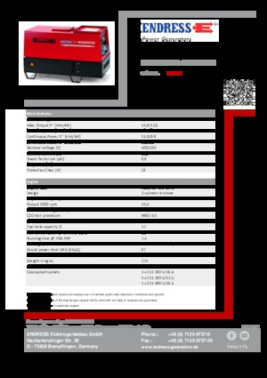 Naftové elektrocentrály Endress ESE 1204 DHS-GT ES ISO DI