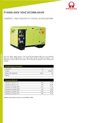 Naftové elektrocentrály PRAMAC Lifter P 18000 TYA