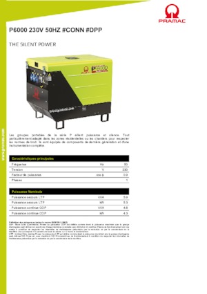 Naftové elektrocentrály PRAMAC Lifter P 6000 TYA