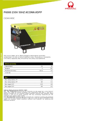 Naftové elektrocentrály PRAMAC Lifter P 6000 TYA