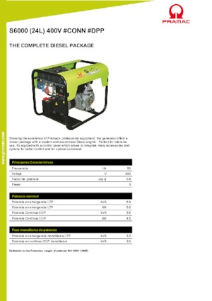 Naftové elektrocentrály PRAMAC Lifter S 6000 TYA