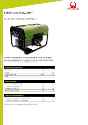 Naftové elektrocentrály PRAMAC Lifter S 9000 TRA