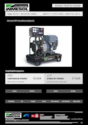 Naftové elektrocentrály INMESOL AAD-017