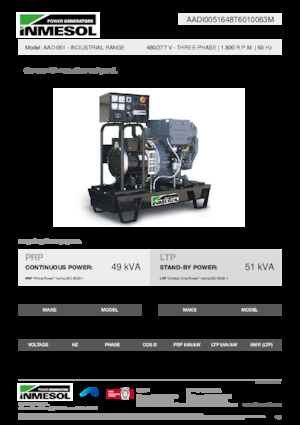 Naftové elektrocentrály INMESOL AAD-051