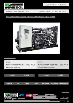 Naftové elektrocentrály INMESOL AC-1010