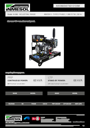 Naftové elektrocentrály INMESOL AI-066