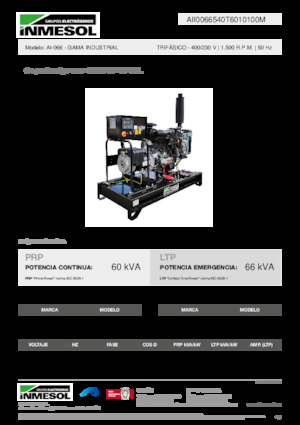 Naftové elektrocentrály INMESOL AI-066