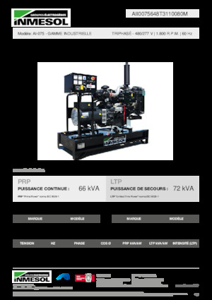 Naftové elektrocentrály INMESOL AI-075
