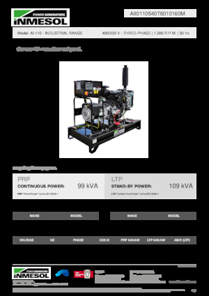 Naftové elektrocentrály INMESOL AI-110
