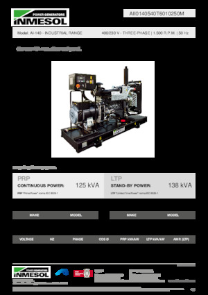 Naftové elektrocentrály INMESOL AI-140