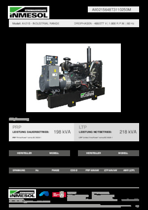 Naftové elektrocentrály INMESOL AI-215
