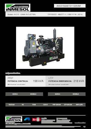 Naftové elektrocentrály INMESOL AI-215