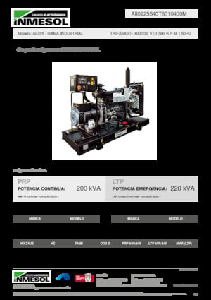 Naftové elektrocentrály INMESOL AI-225