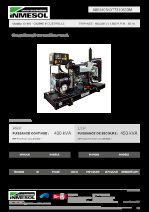 Naftové elektrocentrály INMESOL AI-440