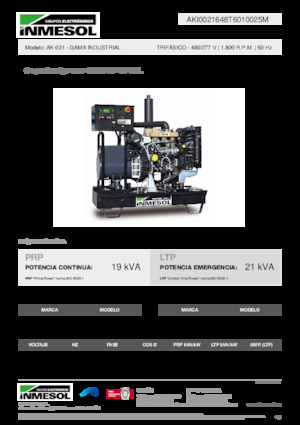 Naftové elektrocentrály INMESOL AK-021