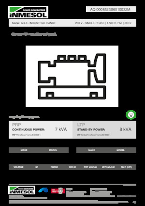 Naftové elektrocentrály INMESOL AQ-08
