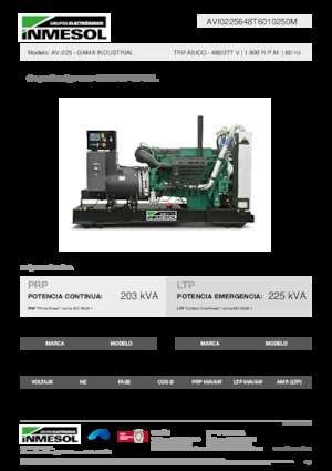 Naftové elektrocentrály INMESOL AV-225
