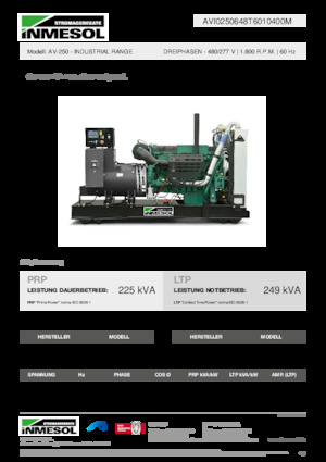 Naftové elektrocentrály INMESOL AV-250