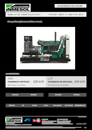 Naftové elektrocentrály INMESOL AV-250