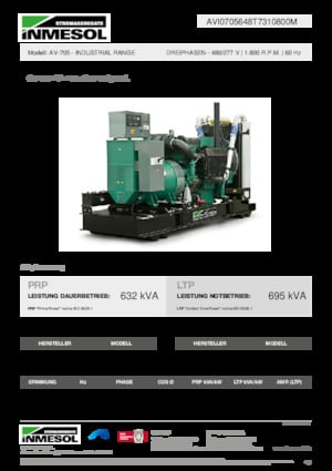 Naftové elektrocentrály INMESOL AV-705