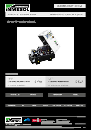 Naftové elektrocentrály INMESOL BK-10