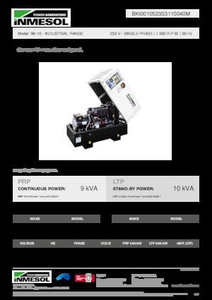 Naftové elektrocentrály INMESOL BK-10
