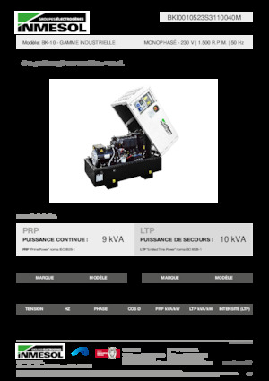Naftové elektrocentrály INMESOL BK-10