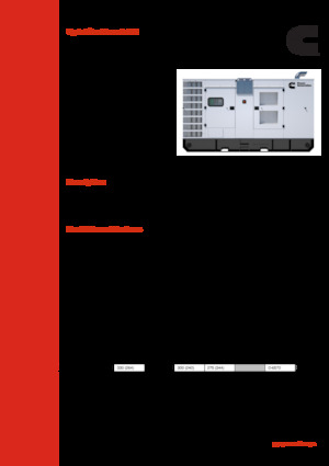 Naftové elektrocentrály Cummins C300D2R