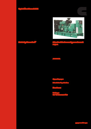 Naftové elektrocentrály Cummins C380 D5