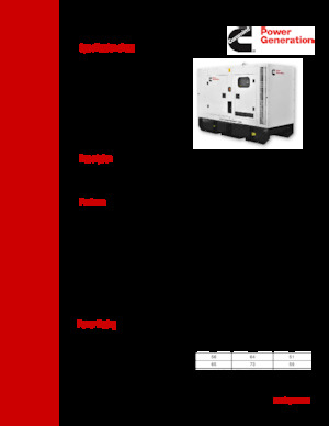 Naftové elektrocentrály Cummins C65D2R