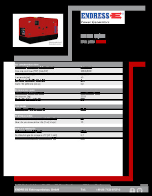 Naftové elektrocentrály Endress ESE 100 IW/MS 