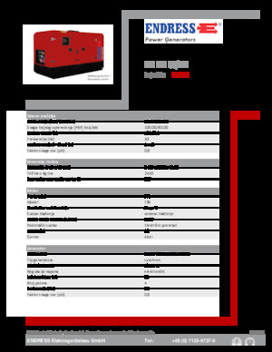 Naftové elektrocentrály Endress ESE 100 IW/MS 