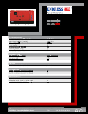 Naftové elektrocentrály Endress ESE 175 IW/AS