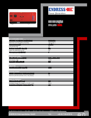 Naftové elektrocentrály Endress ESE 200 PW/AS 