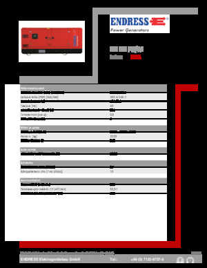 Naftové elektrocentrály Endress ESE 200 PW/AS 