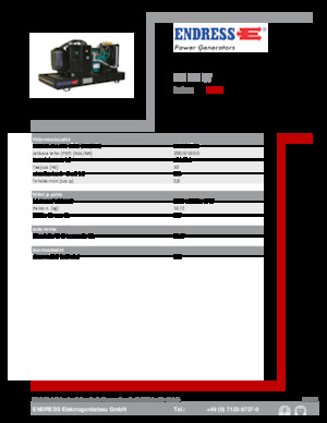 Naftové elektrocentrály Endress ESE 220 IW