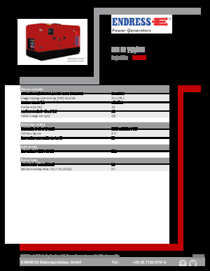 Naftové elektrocentrály Endress ESE 35 YW/MS