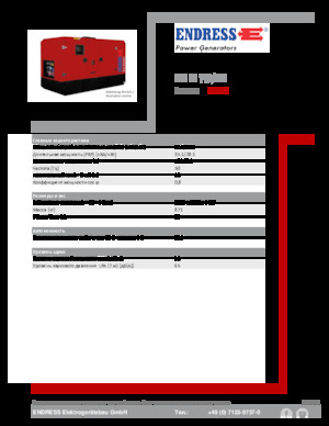 Naftové elektrocentrály Endress ESE 35 YW/MS