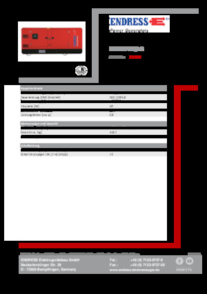Naftové elektrocentrály Endress ESE 405 VW/AS 