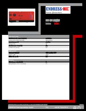 Naftové elektrocentrály Endress ESE 405 VW/AS 