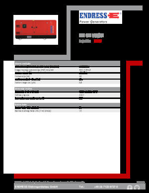 Naftové elektrocentrály Endress ESE 405 VW/AS 