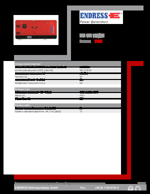 Naftové elektrocentrály Endress ESE 405 VW/AS 