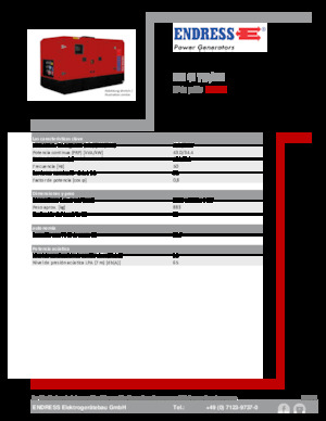 Naftové elektrocentrály Endress ESE 45 YW/MS