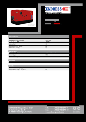 Naftové elektrocentrály Endress ESE 45 YW/MS