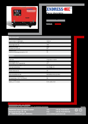 Benzínové elektrocentrály Endress ESE 608 YS-GT ES DI