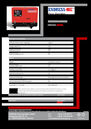 Benzínové elektrocentrály Endress ESE 608 YS-GT ES DI