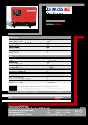 Benzínové elektrocentrály Endress ESE 608 YS-GT ES DI